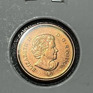 2001 Canada Cent Lovely Circulated Brown Queen Elizabeth II Canadian Penny